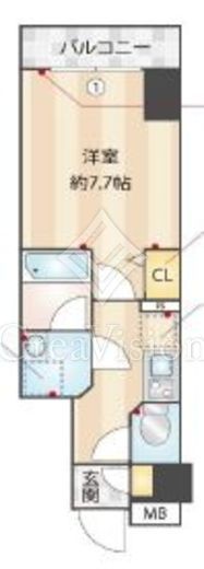 ヴァレッシア蒲田シティ　402号室　間取り