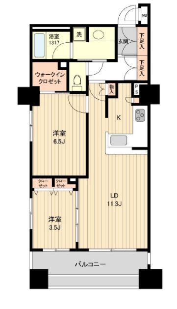 HF銀座レジデンスEAST　203号室　間取り