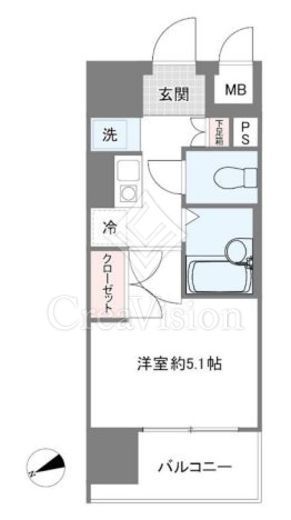 ヴェルト目黒西　204号室　間取り