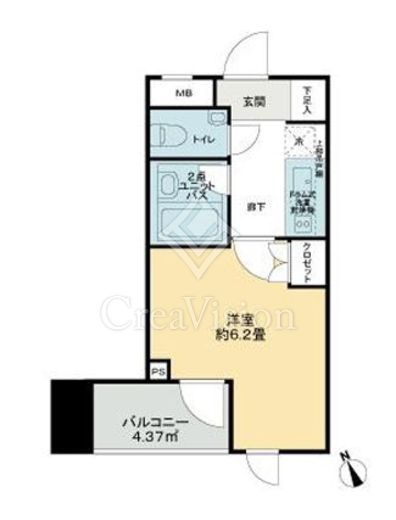 ピアース東京グレイスタワー　308号室　間取り