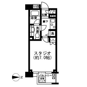 レジディア新宿イーストⅡ　402号室　間取り