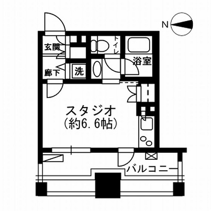 レジディア市ヶ谷　206号室　間取り