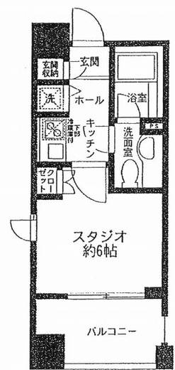 レジディア市ヶ谷　401号室　間取り