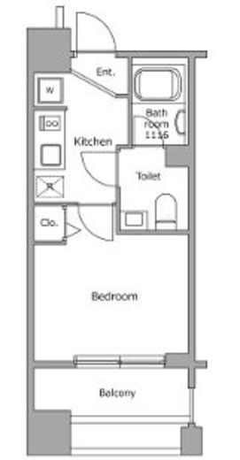 レジディア市ヶ谷　602号室　間取り