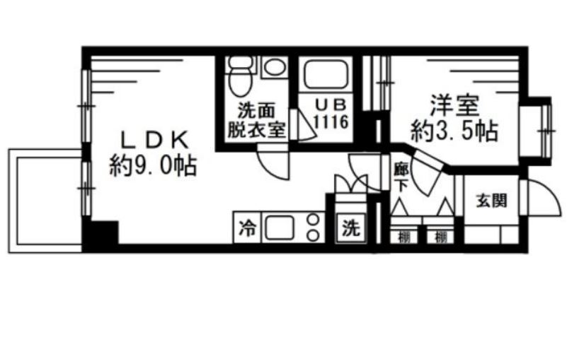 レジディア六本木檜町公園　310号室　間取り