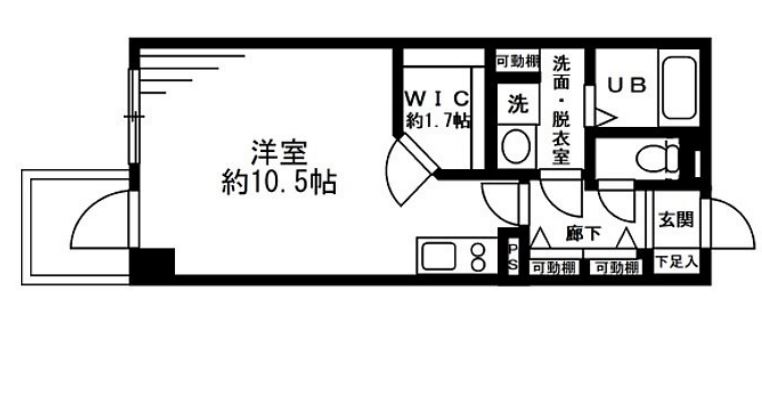 レジディア六本木檜町公園　314号室　間取り