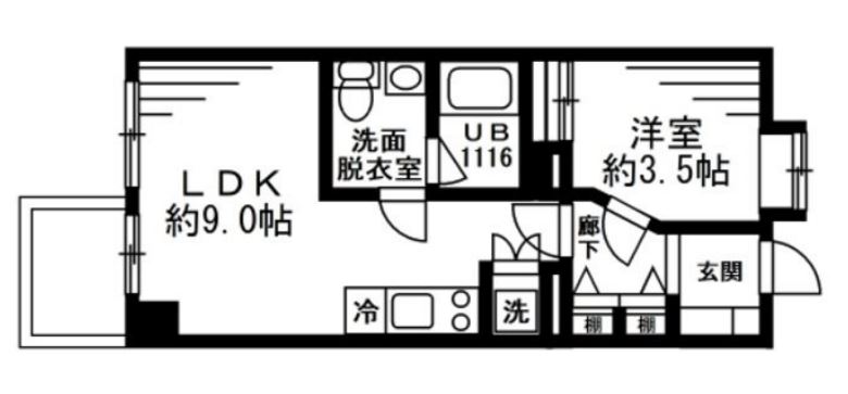 レジディア六本木檜町公園　310号室　間取り