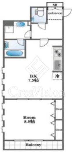 グレンパーク西麻布　205号室　間取り