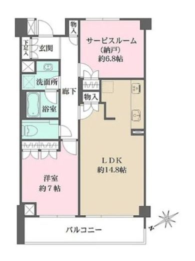 グランドメゾン中目黒THE CLASS　404号室　間取り