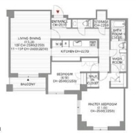 六本木ヒルズゲートタワーレジデンス　1001号室　間取り