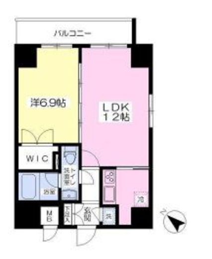 フォレシティ小伝馬町　1001号室　間取り