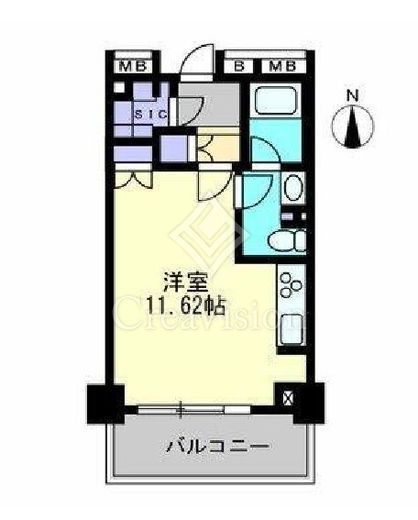 グローリオ東新宿　802号室　間取り