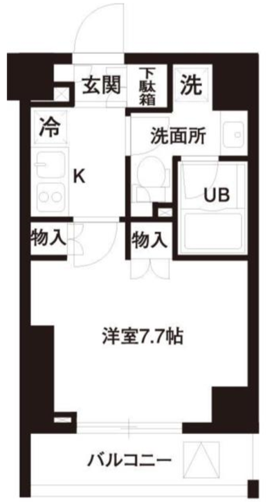 レジディア白金高輪　205号室　間取り
