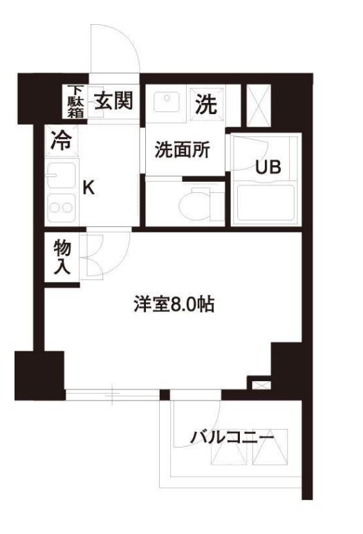レジディア白金高輪　204号室　間取り