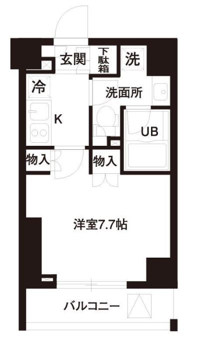 レジディア白金高輪　405号室　間取り