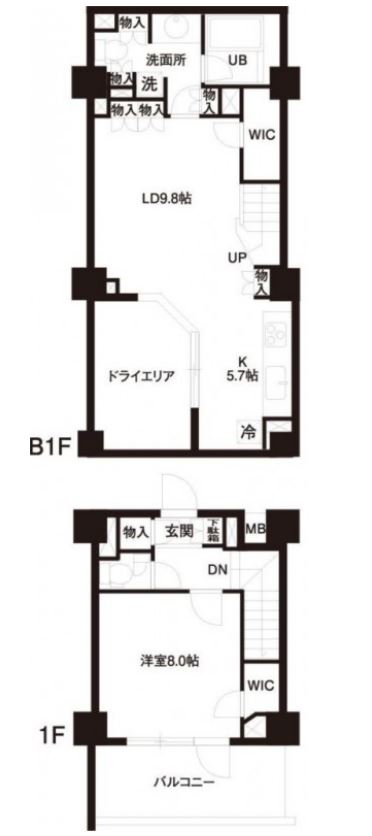 レジディア白金高輪　103号室　間取り