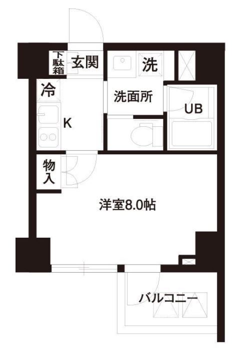 レジディア白金高輪　304号室　間取り