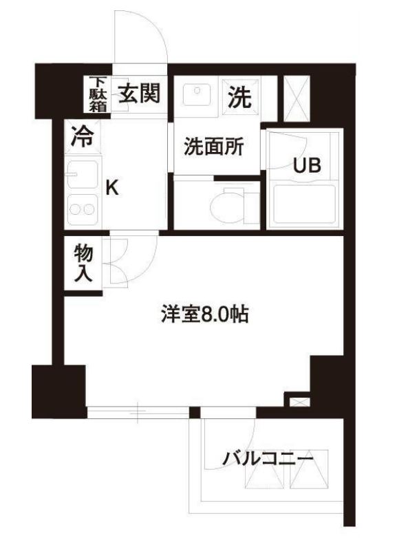 レジディア白金高輪　704号室　間取り