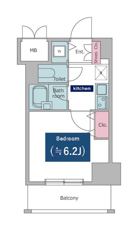 レジディア東品川　204号室　間取り