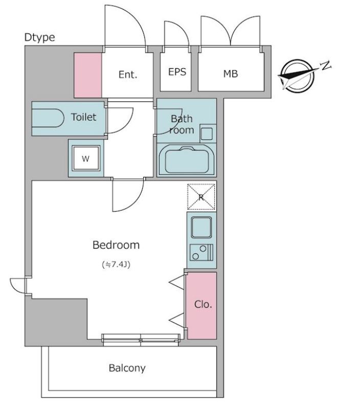 レジディア東品川　307号室　間取り