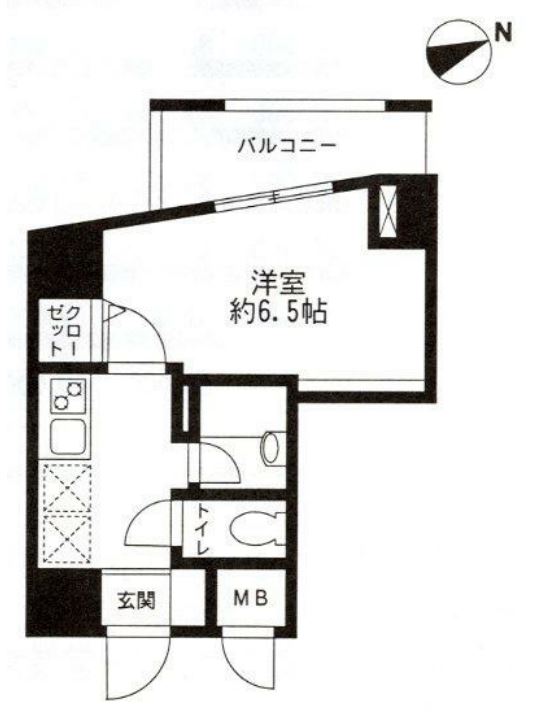 レジディア東品川　606号室　間取り
