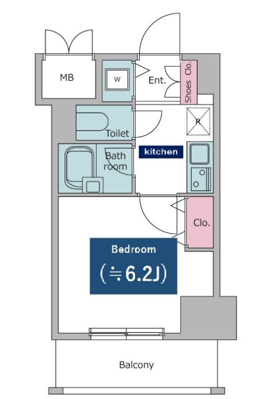 レジディア東品川　604号室　間取り