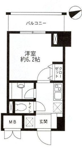 レジディア東品川　204号室　間取り