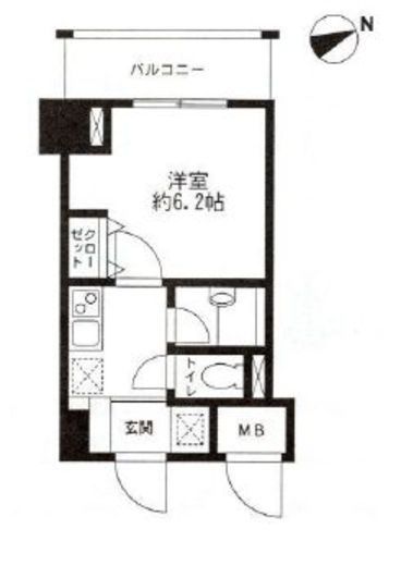 レジディア東品川　209号室　間取り