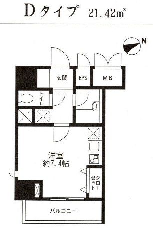 レジディア東品川　307号室　間取り