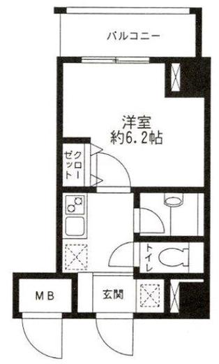 レジディア東品川　602号室　間取り