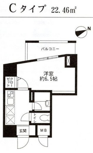 レジディア東品川　706号室　間取り