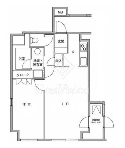麻布十番ハイツ　301号室　間取り