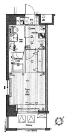 プレミアムキューブ三田　1001号室　間取り