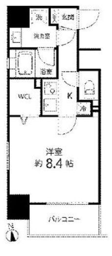 スペーシア秋葉原　1109号室　間取り