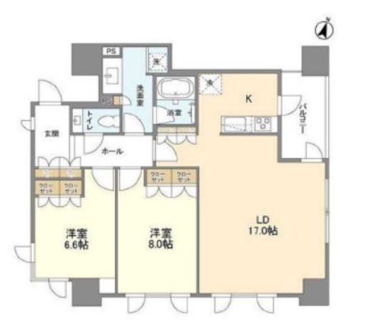 LaSante麹町 (ラサンテ麹町)　1201号室　間取り