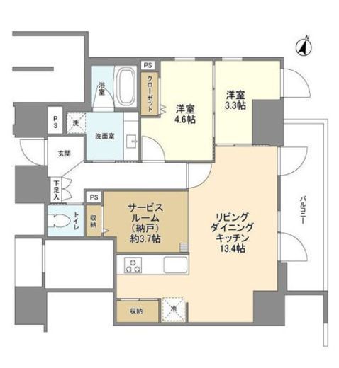 LaSante麹町 (ラサンテ麹町)　503号室　間取り