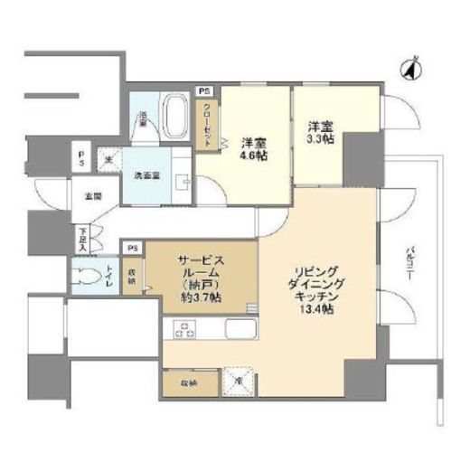 LaSante麹町 (ラサンテ麹町)　603号室　間取り