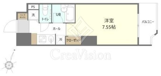 HOPE CITY 秋葉原　1202号室　間取り