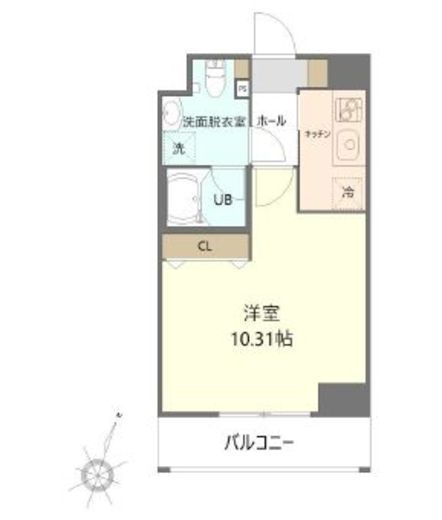 ホープシティ秋葉原　1205号室　間取り