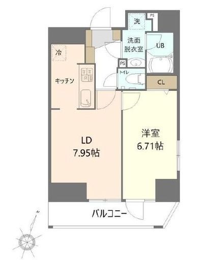 HOPE CITY 秋葉原　905号室　間取り