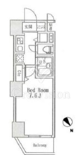 ホープシティ秋葉原　1502号室　間取り