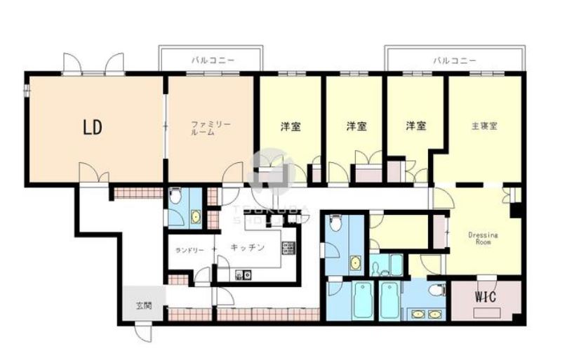 オークヒルス　3F号室　間取り