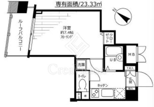 ステージファースト用賀アジールコート　503号室　間取り