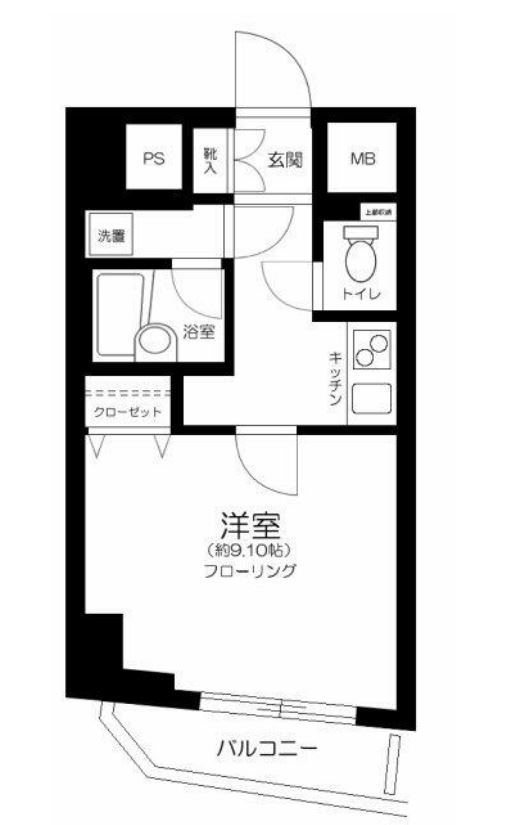 レガリアタワーレジデンス　2F号室　間取り