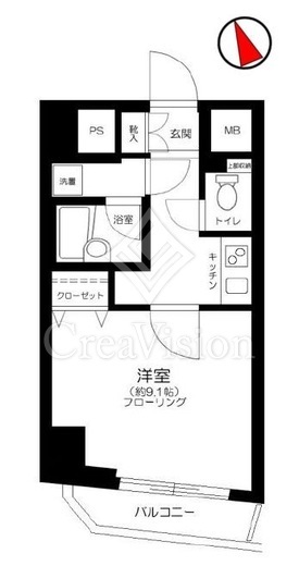 レガリアタワーレジデンス　801号室　間取り