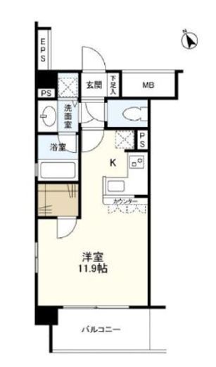 プリヴェール南青山　201号室　間取り