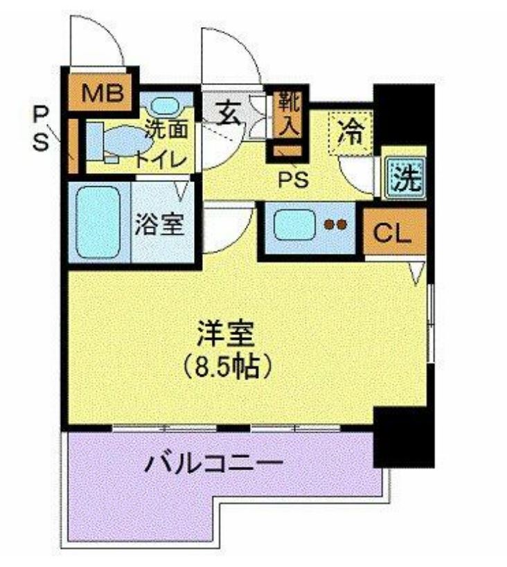 ガリシア九段下ライズ　303号室　間取り