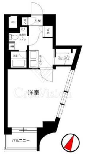 セントヒルズ池尻　904号室　間取り
