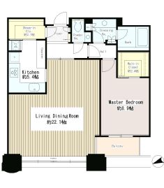 青山パークタワー　1903号室　間取り