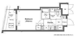 プラウドフラット白金高輪　203号室　間取り